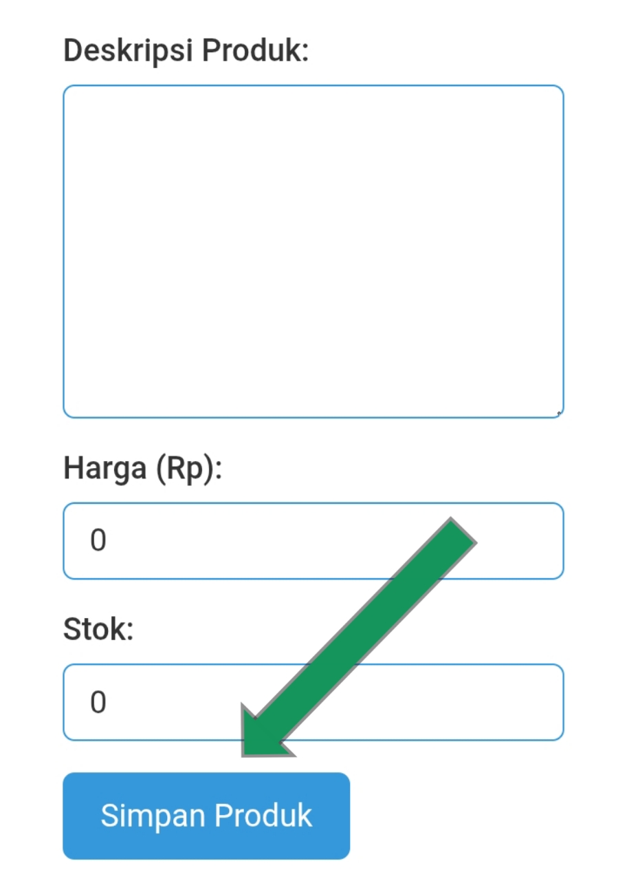 Langkah 4 - Harga dan Simpan Produk